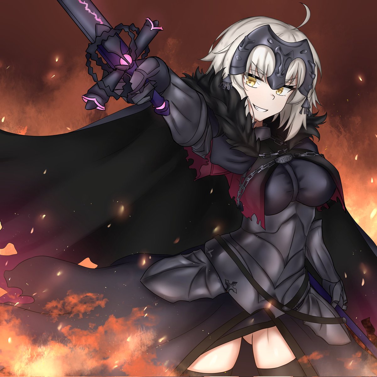 Vemus_01's tweet photo. Jeanne d'Arc Alter, Dragon Witch
#FGO https://t.co/wxHRi5JhyO