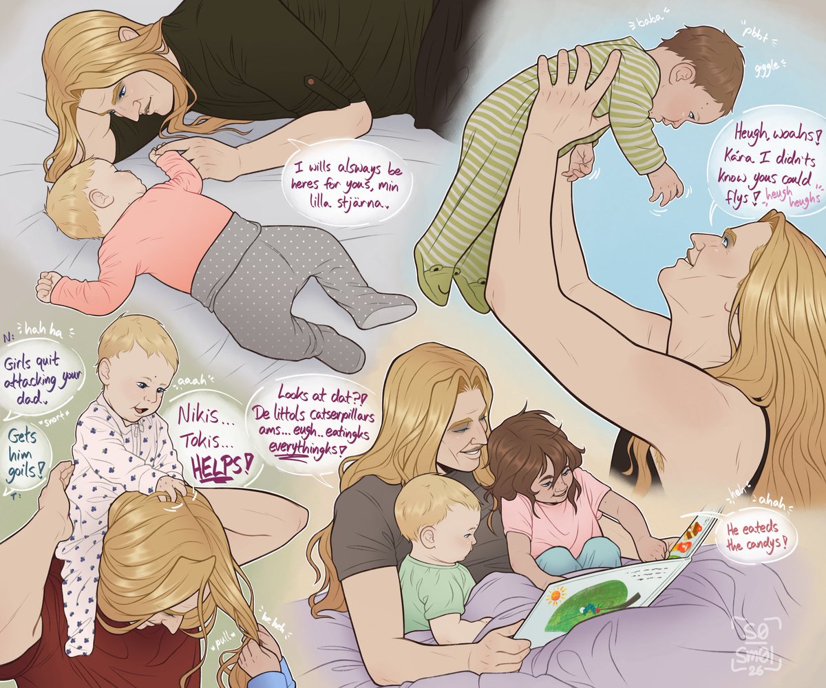 s0_sm0l's tweet image. Making toki and skwisgaar be sweet girl dads literally adds years to my life🥹 #selfship #mtl