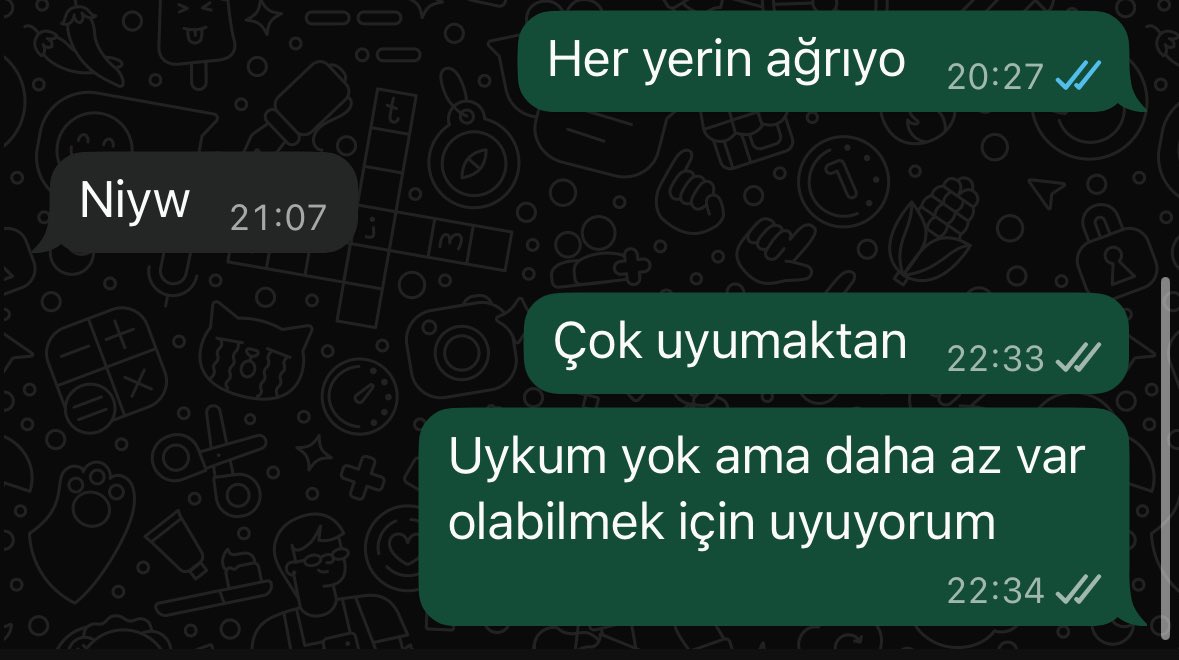BiBitmiyor's tweet photo. Yerin değil yerin olucaktı da
Burda bile yerim olmadıysa demekki https://t.co/9X58LlkafL