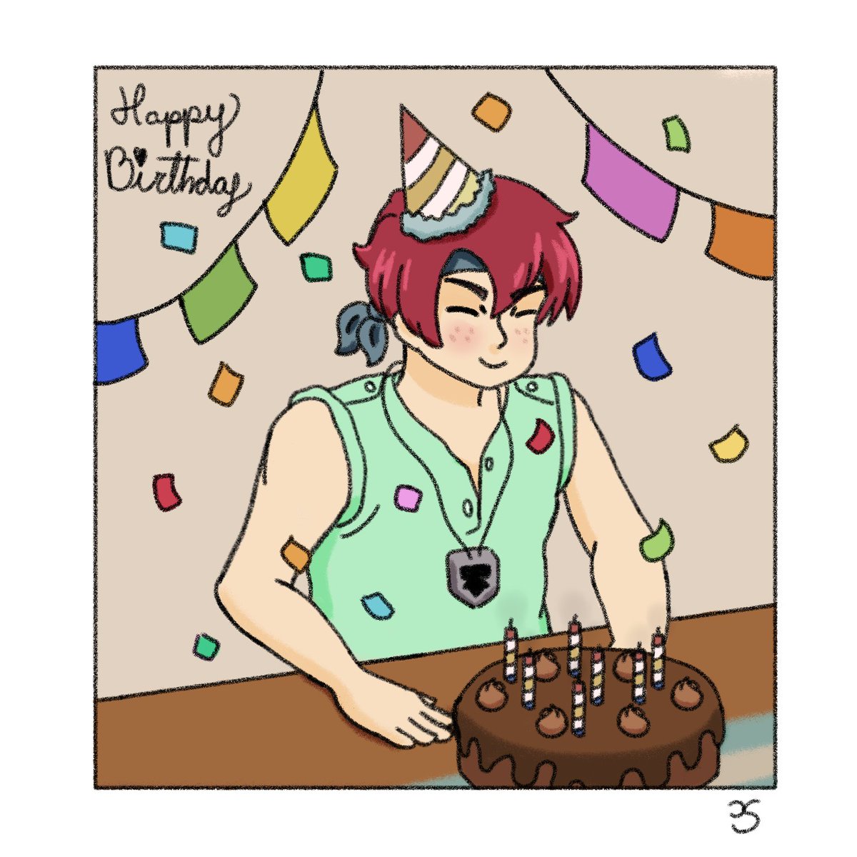 art_csx's tweet photo. 🎊Happy March month and birthday

#HappyMonthOfMarchFOM #FieldsofMistria #FieldsofMistriaFanart https://t.co/RLoU4iyASo
