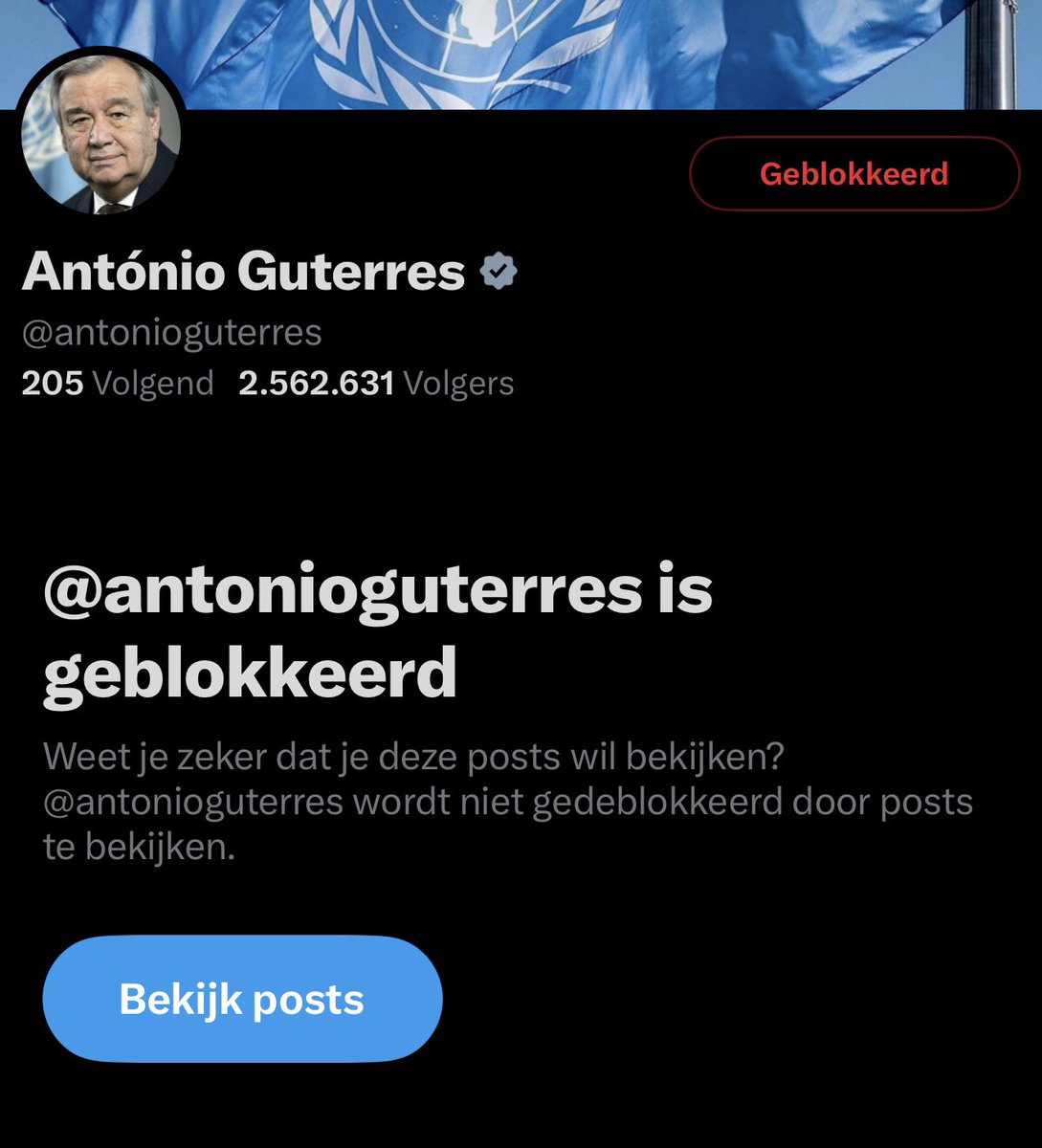 Siavashnas3's tweet image. I blocked this disgusting pig because his tweets make me sick.  His position as the head of the UN makes his pro-dictator efforts unbearable. 
#defundUN
#impeachAntonioGuterres