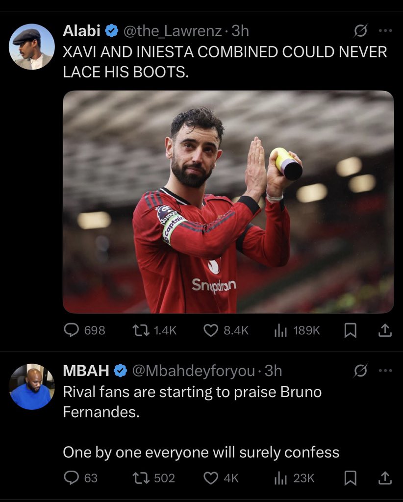 Bright09294856's tweet photo. 📸 
😂😂😂
Let me get his hand on a premier league or World Cup trophy it’s over for everyone 
Bruno too good https://t.co/kvVAPK1HuE