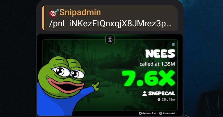 snipecal's tweet photo. We jumped on $NEES early  now we’re sitting on 7.6 gains with smiles. 🔥
This is what happens when you move smart and move fast.
More gems loading... be ready. 💼

 Join the family: https://t.co/NFn0DwYGE4 https://t.co/VQL6WP8Nr5