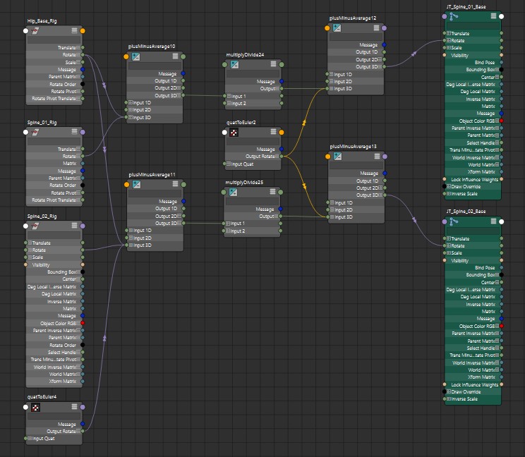 ryu_2create's tweet image. 永遠に作業してるジャケットが欠陥品だったことに気が付いて修正
←before after→
今のもskin骨とコントローラーがずれてたり、ノードで足し引きもりもりで過度に動かしたら崩れるけど前のよりマシ！
就プレの時にとあるデバック方法教えて貰ったけど、スクリプト化出来れば・・・楽！
#Maya #Rigging