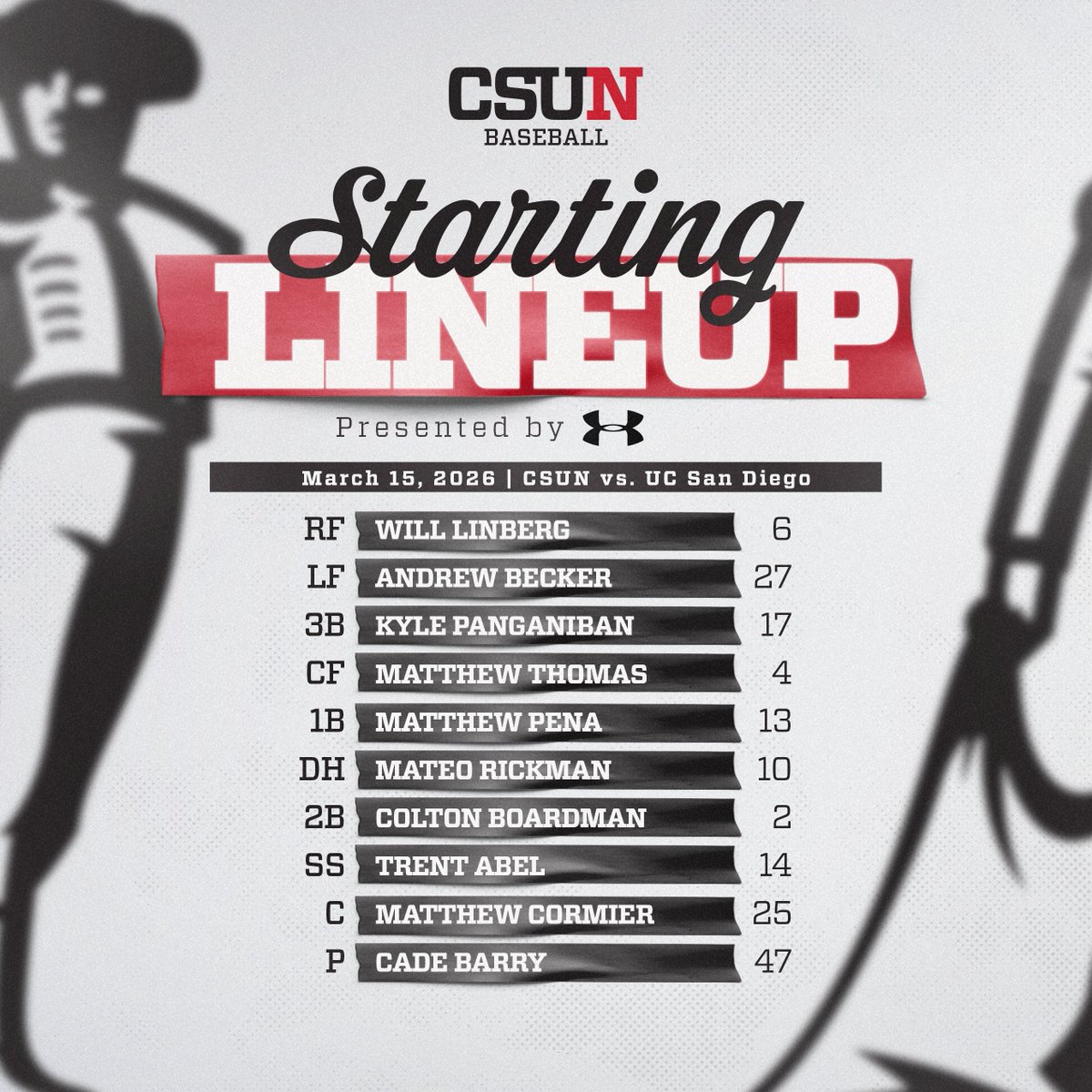 CSUN Baseball tweet media
