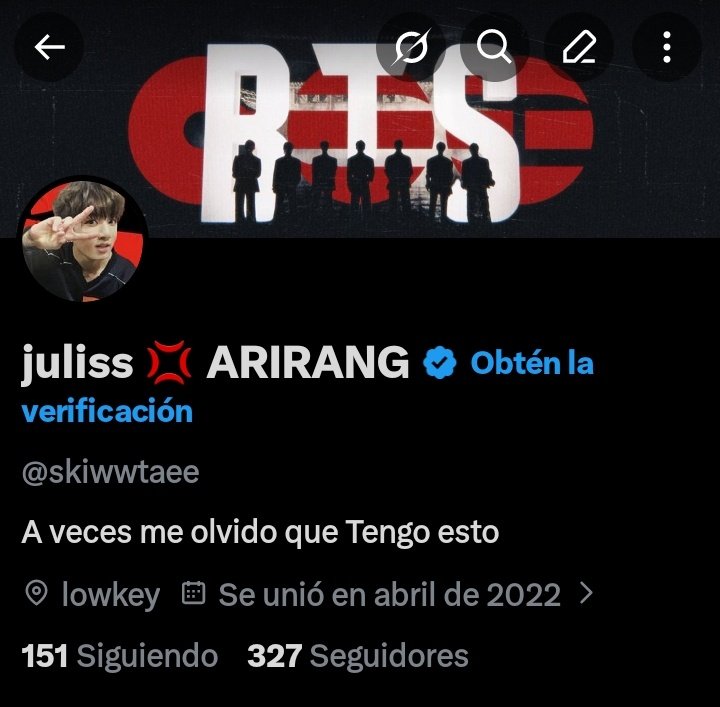 skiwwtaee's tweet photo. SE LOGRÓ 👏🏻
Le robé el header a alguien (sorry) https://t.co/lXqtbqf3sh
