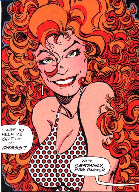 TheCorporal5's tweet photo. Mary Jane and curly hair https://t.co/CfPxAsw8Bf