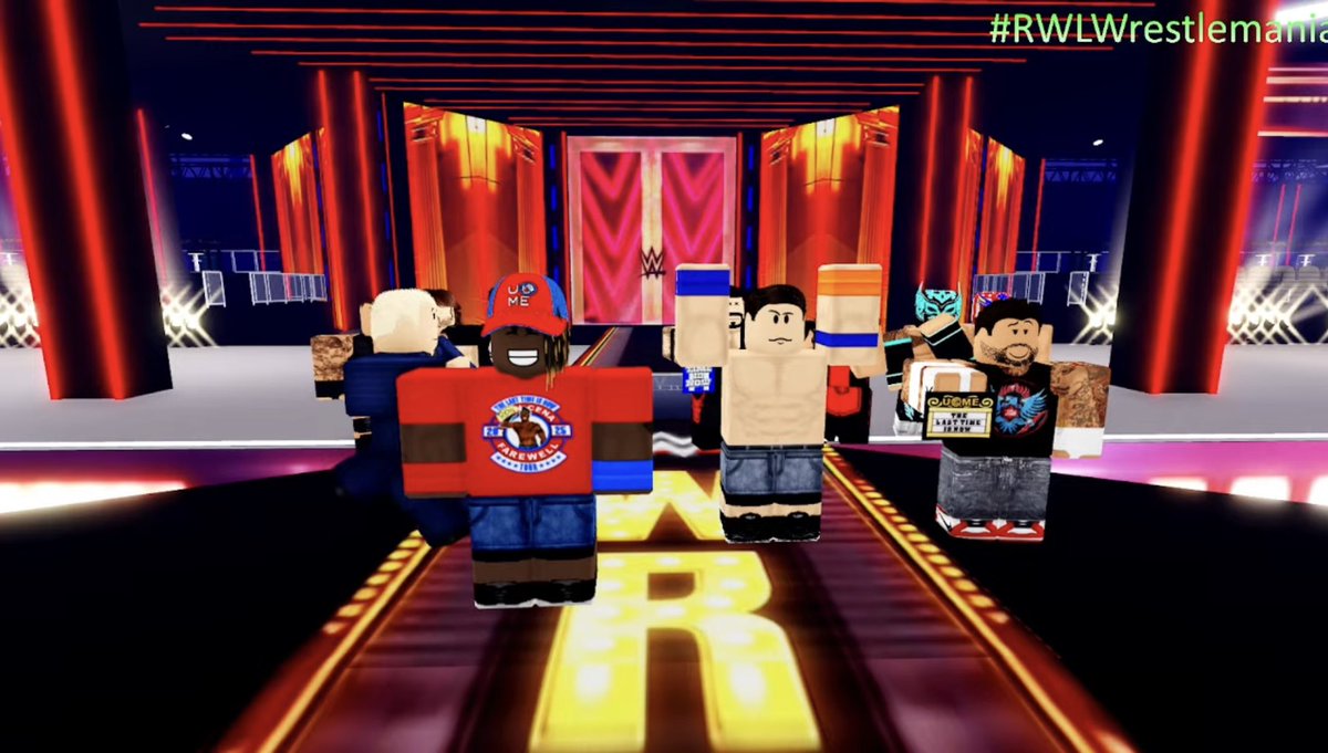 RWLOfficialRo's tweet photo. #JohnCena Had His Final Match In RWL and Retired. Also The #Undertaker Inducted Him Into The RWL Hall of Fame. Thank You Cena and What A WrestleMania. https://t.co/RZD5hltfAz