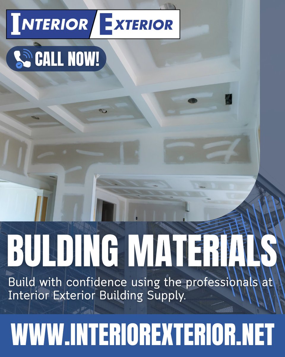 InExNOLA's tweet photo. Build It Right From the Start. 🏗️

Get the quality materials contractors trust at Interior Exterior Building Supply. From drywall and insulation to metal framing and tools, they have everything you need to get the job done right.

👉 https://t.co/C4EwMCYwjS https://t.co/pls54HvO7b