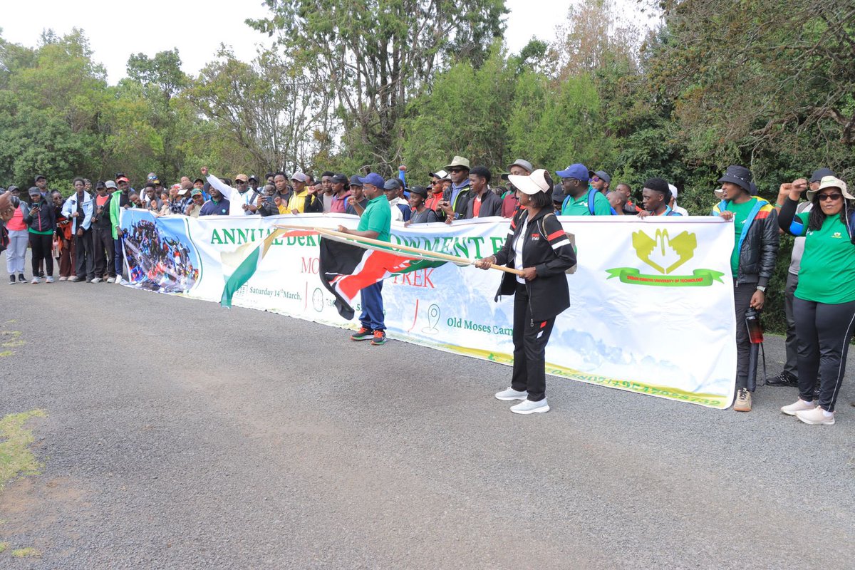 DeKUTkenya's tweet image. The Annual DeKUT Endowment Fund Mountain Trek was a grand success, bringing together staff, students, alumni, partners, and friends of the University in support of a noble cause.

#MountainTrek #GivingBack #StudentSupport
