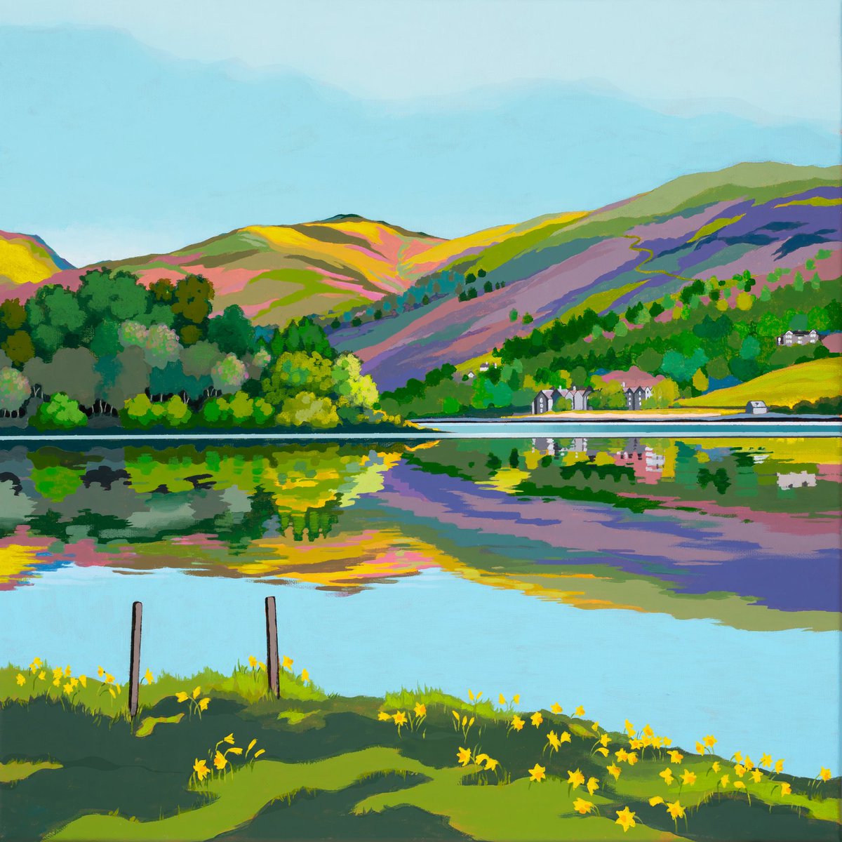slscottartist's tweet image. Daffodils in Grasmere 
Acrylic painting 
A cold wet weekend for the new spring flowers but looking forward to sunshine next week!
Fine art prints available here -
suescottartist.co.uk/art-shop/p/wqj…
#Grasmere #thelakedistrict #landscapeartist