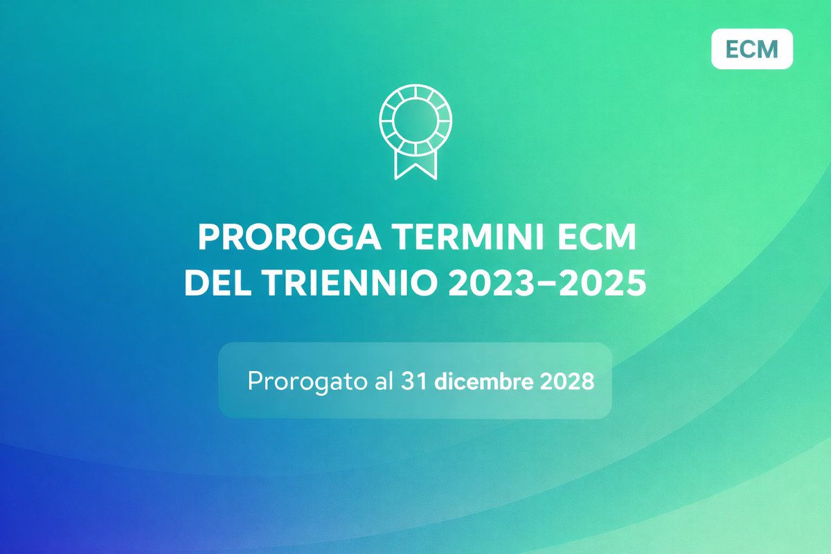 TsrmPstrp_FR's tweet photo. ECM: proroga dei termini del triennio 2023-2025 e nuove indicazioni dal Decreto Milleproroghe
https://t.co/xb2RIYXtyk https://t.co/gUZwa2dkbJ