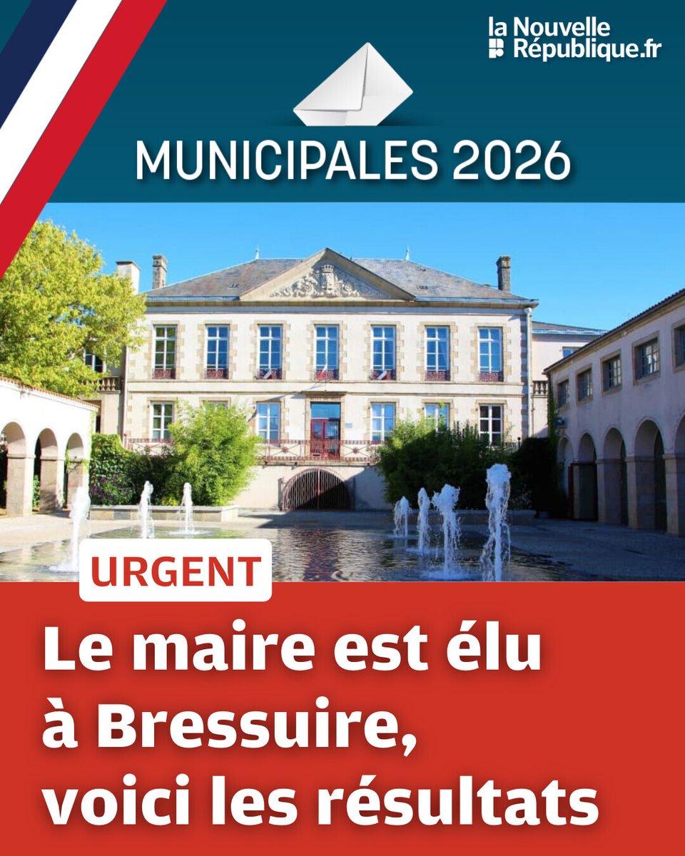 🔴🔔 URGENT | À Bressuire, un des candidats est élu dès le premier tour, voici les résultats définitifs ➡️ l.lanouvellerepublique.fr/nSq