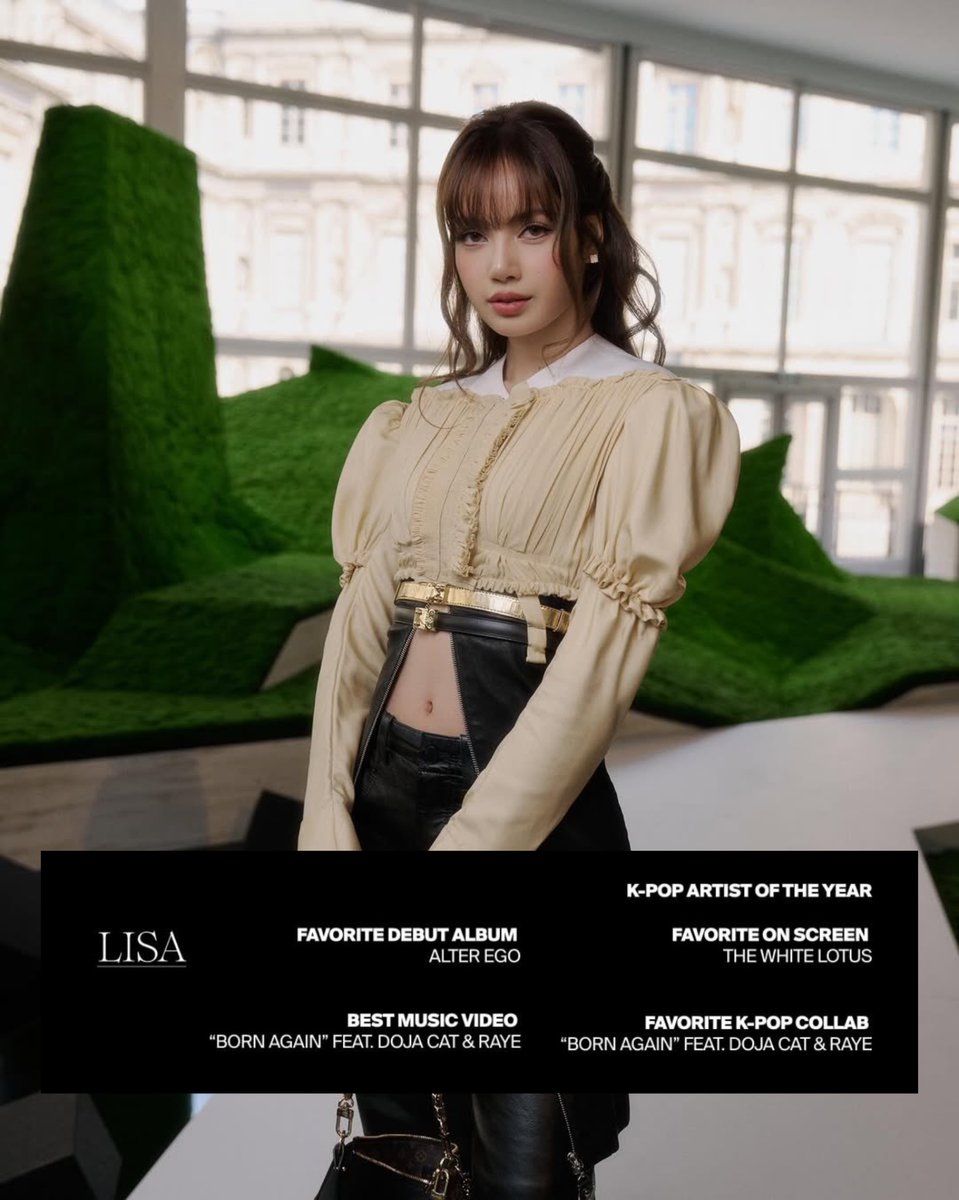 LISANATIONS_'s tweet photo. Just leaving this here as a reminder. #LISA × 5 #iHeartAwards nominations https://t.co/3KdlKVgP6W https://t.co/MWTxCh6Gq2