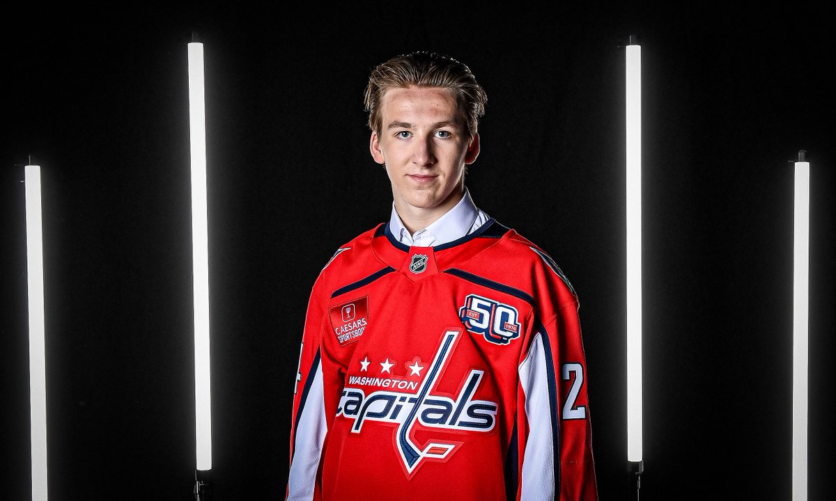 GinoHard_'s tweet photo. OFFICIAL: The Washington Capitals have signed defenseman Cole Hutson to a 3-year, $975k AAV entry-level contract 👀🦅 https://t.co/Cg8MR2zNWm