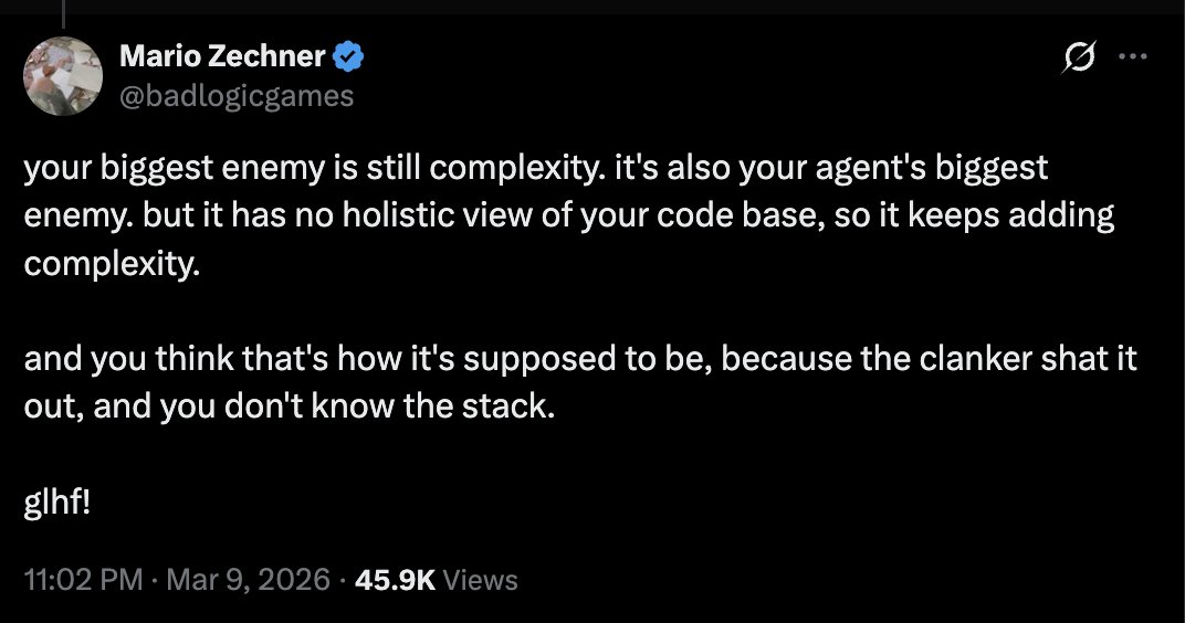 Mario Zechner tweet media