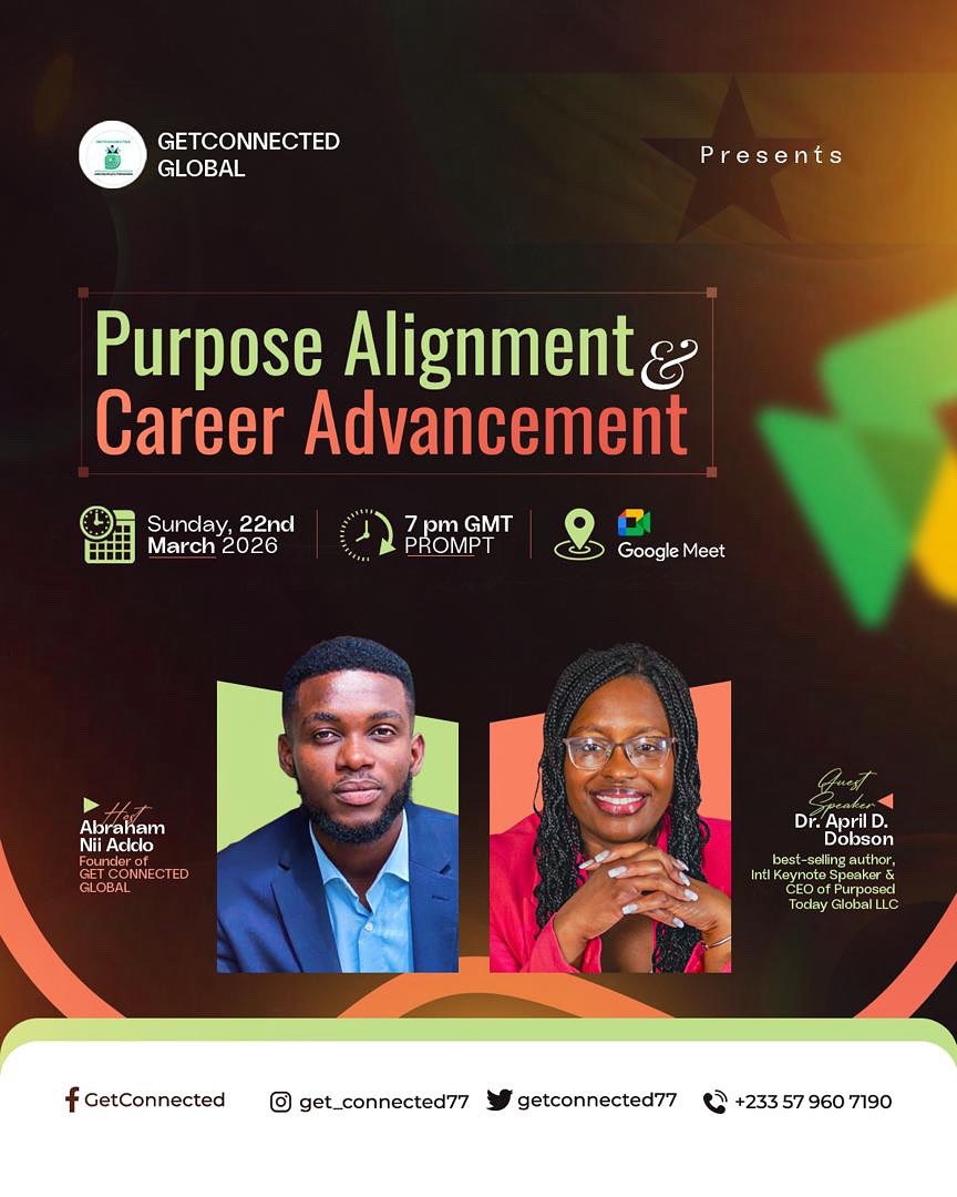 GeTconnected77's tweet photo. We are  pleased to invite you of to upcoming virtual training session coming Sunday the 22nd march 2026 @7pm on career advancement with Dr April Dobson 🇺🇸 

Let’s share widely and pin in our calendars 📆 

We look forward to connecting with you all officially in our first meeting https://t.co/aR8ckp26qt