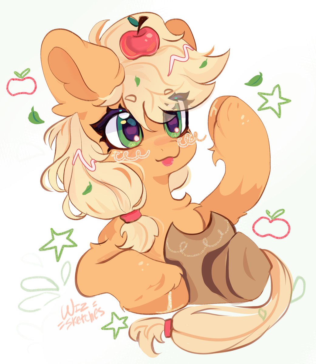 wizandardy's tweet photo. apple jack doodle🍏
 #mylittlepony #mlp #applejack https://t.co/3MqmFhe5kb