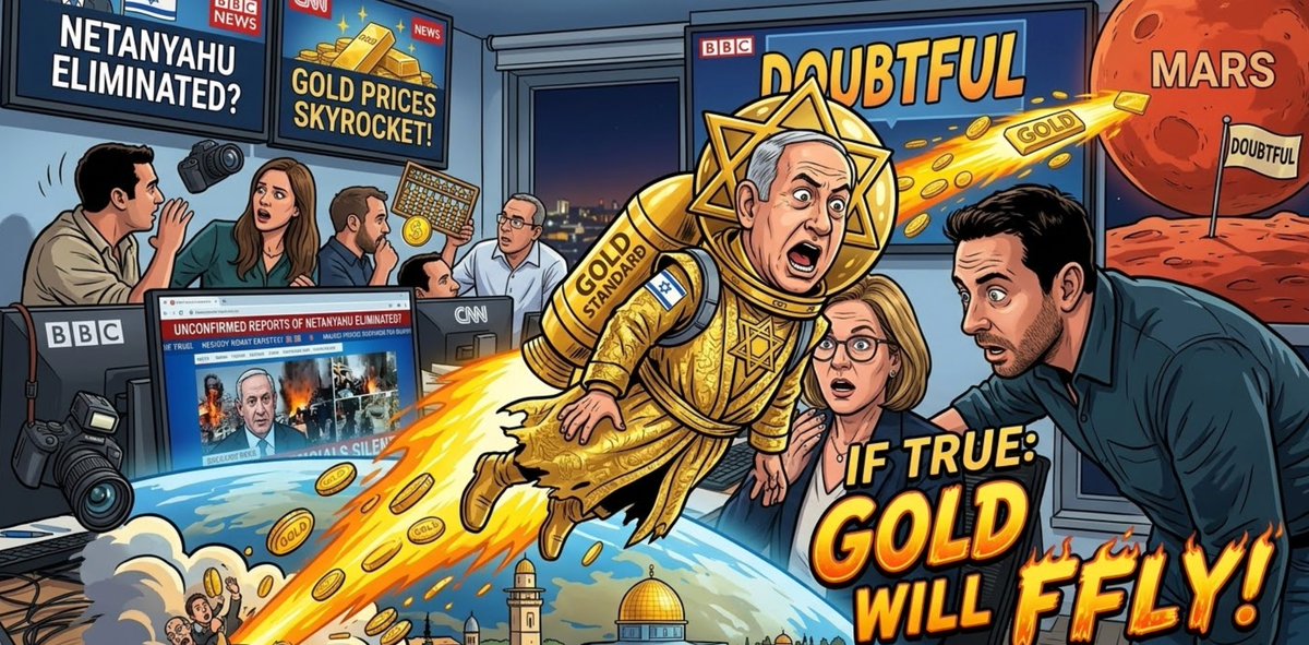 vslyhcrypto's tweet photo. A lot of information that Benjamin Netanyahu was eliminated

If this is true, which I doubt, gold will fly to Mars https://t.co/R7kJYKKyKJ