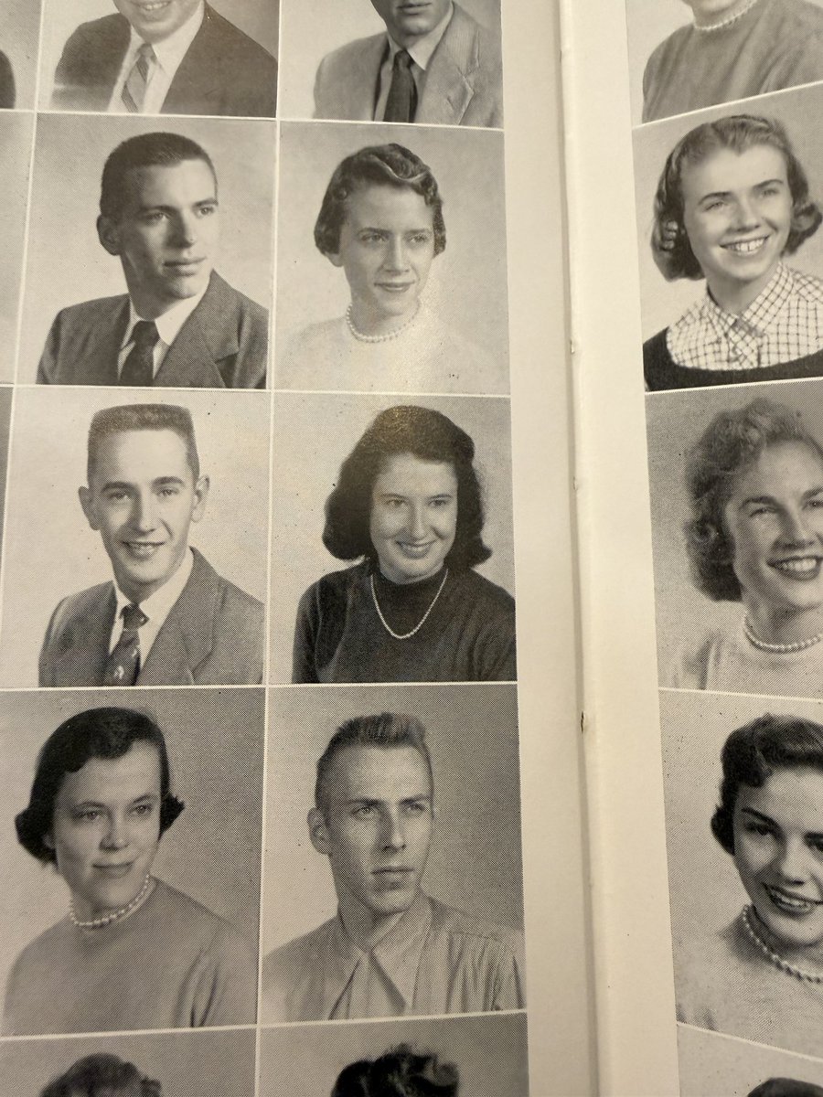 Found a college yearbook at antique mall with my mom in it. She was a sophomore in 1956. All these people would be late in their 80’s early 90’s .