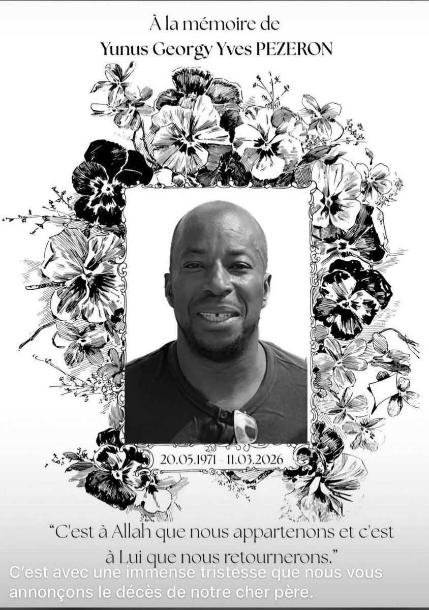 Mes sincères condoléances à toute la famille de la Juventus de Saint-Martin, ainsi qu’à la famille et aux proches de Georgy.

Le football saint-martinois perd une belle personne, engagée et bienveillante, qui a marqué les enfants et tous ceux qui ont eu la chance de le côtoyer.