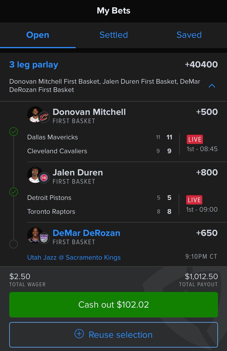 Mopar_Truck's tweet image. Both tickets move !!! Down to the last leg on both tickets !! Holy @PropFinderApp the Data and reads are looking nice 👀 time to light candles Jalen &amp;amp; DeMar bring us home 🙏🏾🙌🏾🕯️🕯️ #PropFinder #Firstbasket