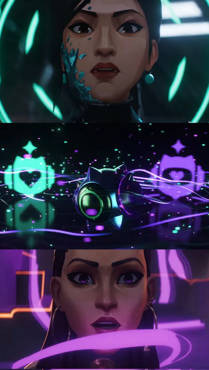 their colors are connected