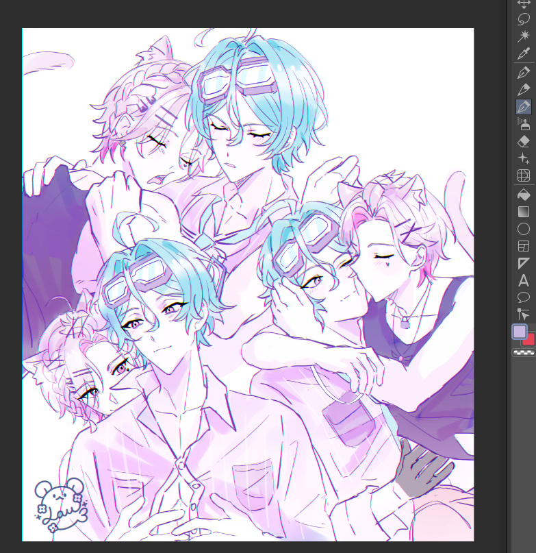 Lau__135's tweet image. /🩷💚
#EliasDrawborne #LockArt