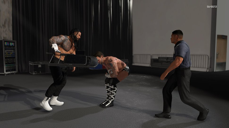 BACKSTAGE 1 is NOW Available on #WWE2K26 Community creations(Console)

TAGS: MARTYM, BACKSTAGE, BRAWL

is this to create your own brawl arenas by changing props and logos!

make sure to set as falls count anywhere and lead your opponent up the ramp

Enjoy!