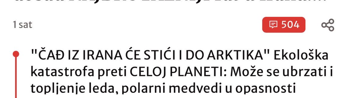 Srbi su sad zabrinuti i za polarne medvede, čudno da iz Ukrajne do sada nije bilo dovoljno dima i pepela