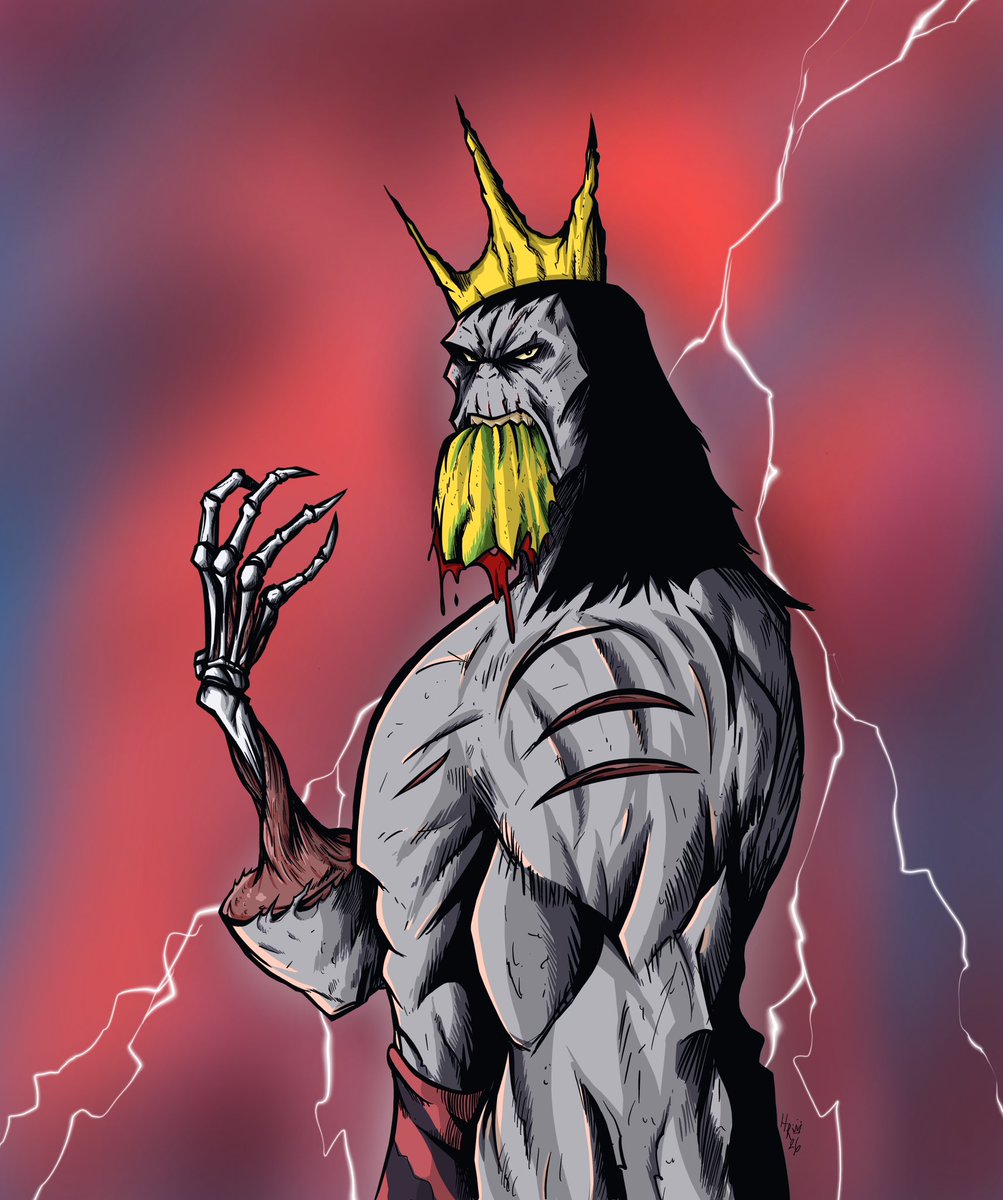 Blend of Spear’s latest look. #primalseason3 #prime #genndytartakovsky #spear