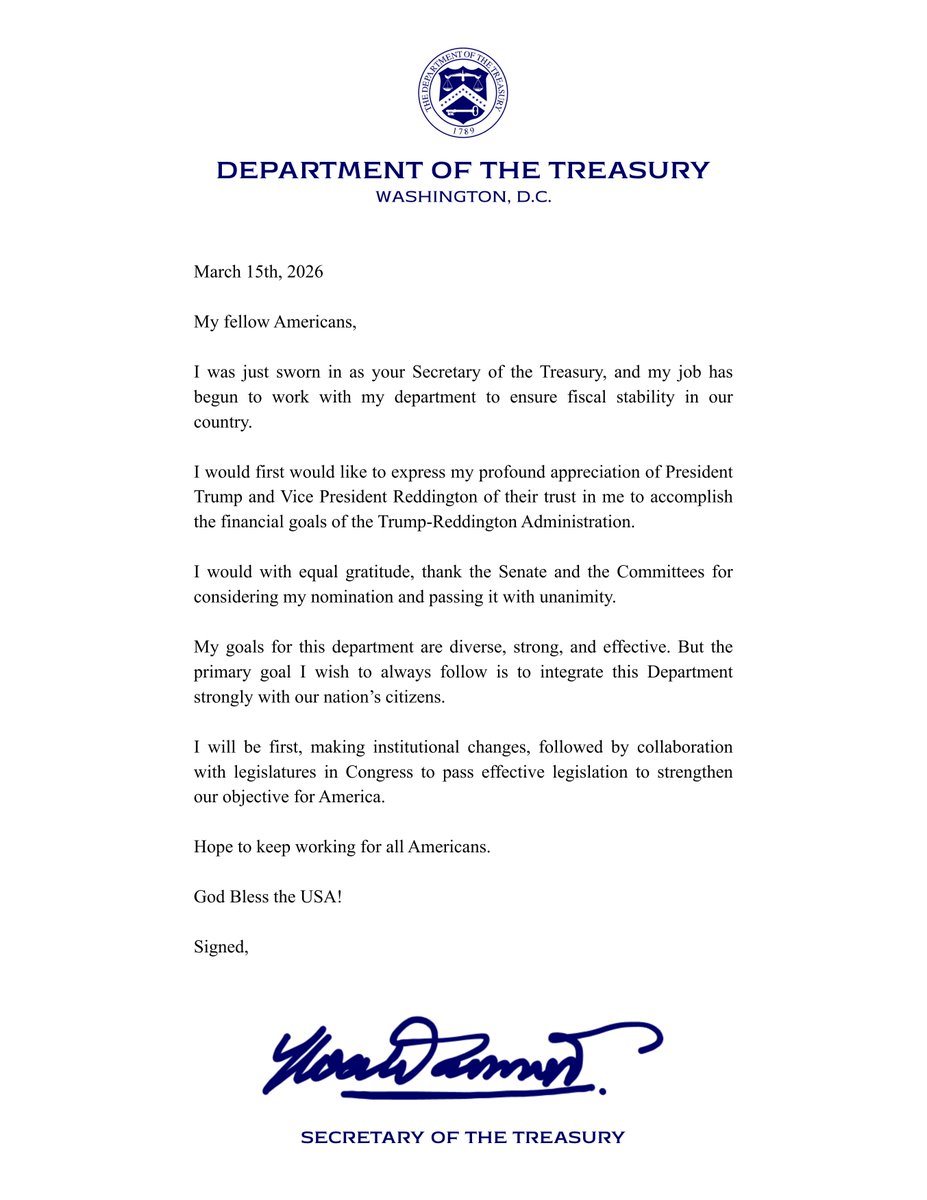 BUSA | Department of the Treasury tweet media