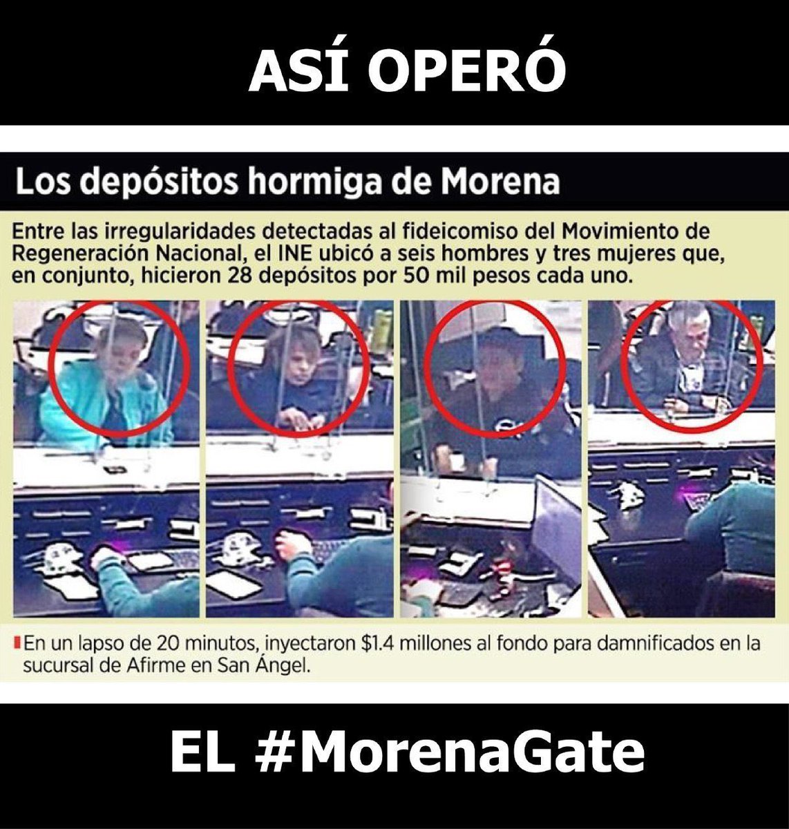 La última vez que López Obrador pidió que depositaran dinero en una cuenta fue en 2018.

Simuló la creación de un fideicomiso para apoyar a los damnificados del sismo de 2017.

Lavó dinero y desvió millones para financiar campañas políticas de Morena.

Se lo robó todo.