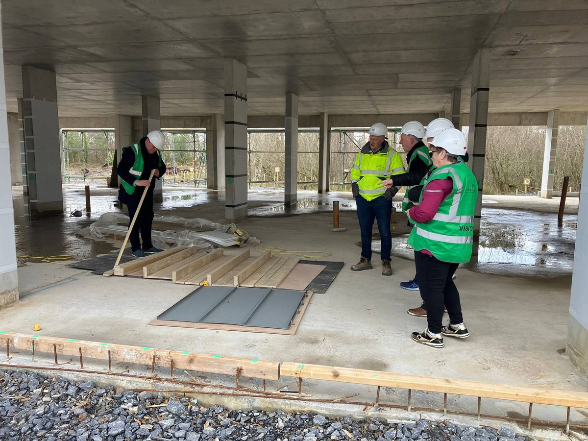 rotaryirl's tweet photo. District Governor Michael Fleming was delighted to visit the new Daisy Lodge site in Cong this morning, seeing first-hand the fantastic progress on this much-needed therapeutic short break centre for children with cancer and their families. https://t.co/vDzoiTxJWN