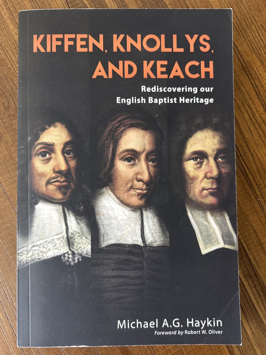 SteveMeisterVDM's tweet photo. Recommended Michael Haykin’s *Kiffen, Knollys, and Keach* again this morning, to our membership class. A helpful and accessible introduction to our Particular Baptist heritage. https://t.co/D4v0Rj5DUI