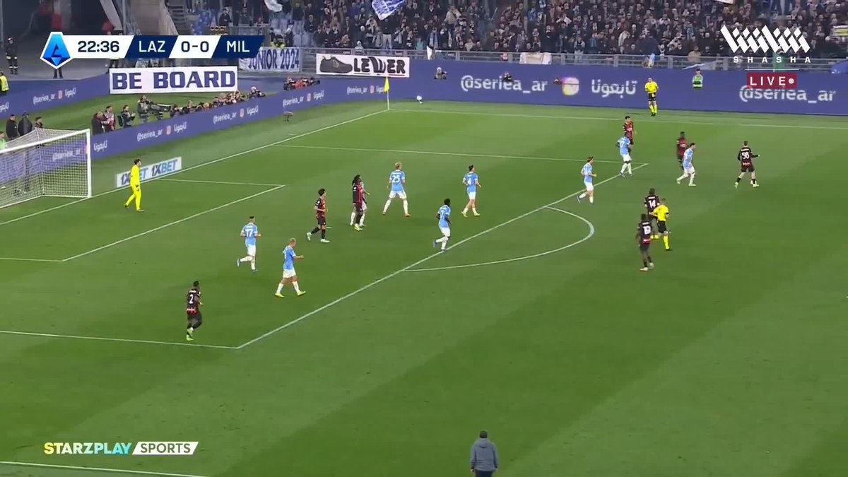 رأسية إستوبينان كادت أن تتقدم لـ ميلان لكنها تمر بجوار مرمى لاتسيو 