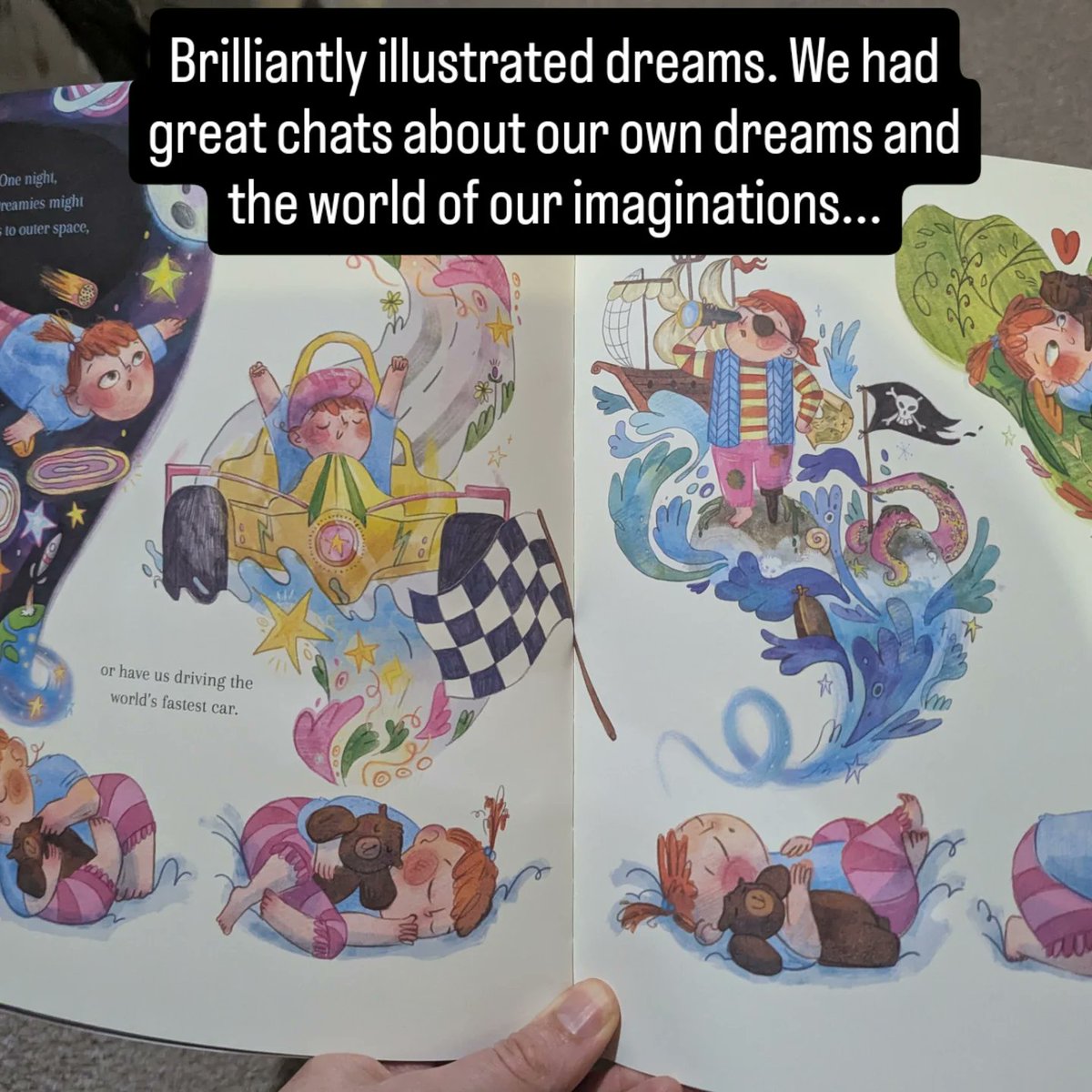 ChrisSoulUK's tweet photo. Day 74 #NationalYearofReading A wonderful new picture book about dreams and the imagination! My children loved it. @publishing_cat #GoAllIn with big dreams... https://t.co/IhDK16OiqS