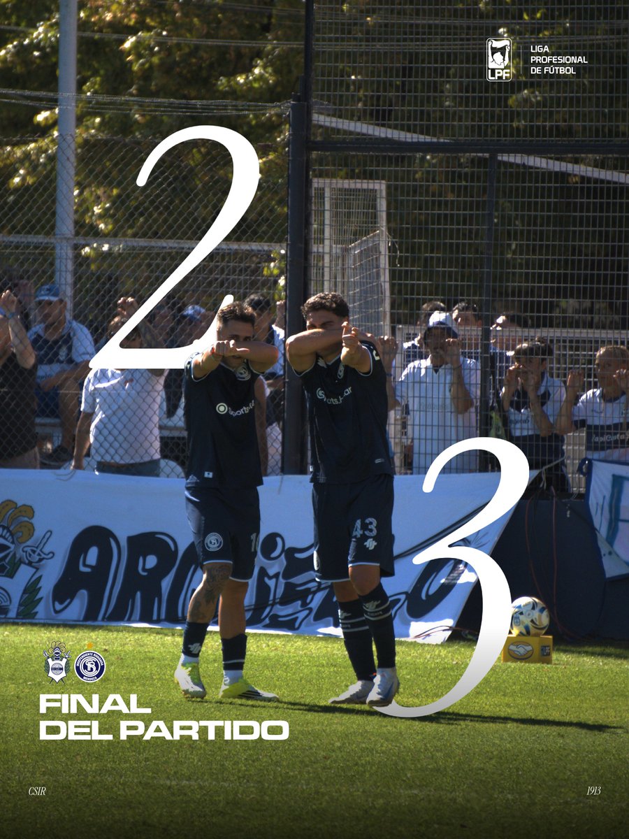 ¡FINAL DEL PARTIDO!
Gimnasia y Esgrima (LP) 2 - 3  Independiente Rivadavia

¡GANÓ EL ÚNICO CAMPEÓN DE CUYO!💙💪🏻

#ElMásGrandeDeCuyo #ArribaLaLepra