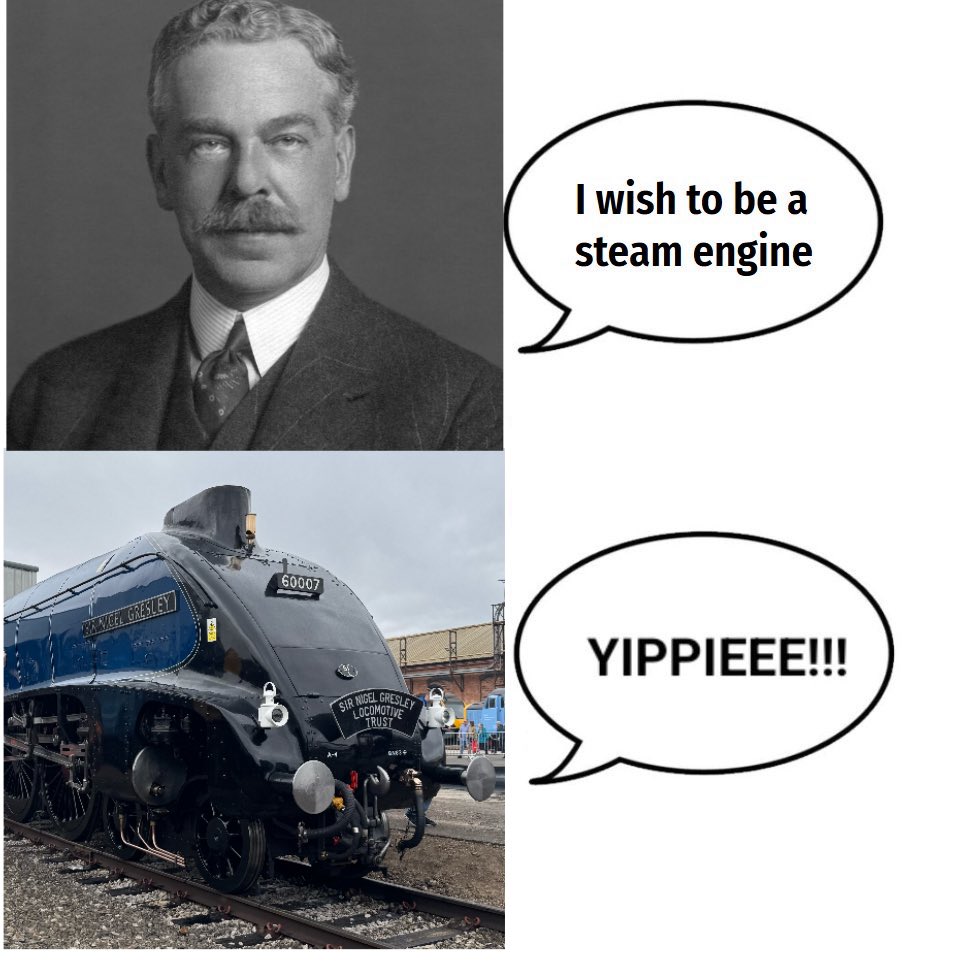 I don’t want to be monke, I want to be steam tren