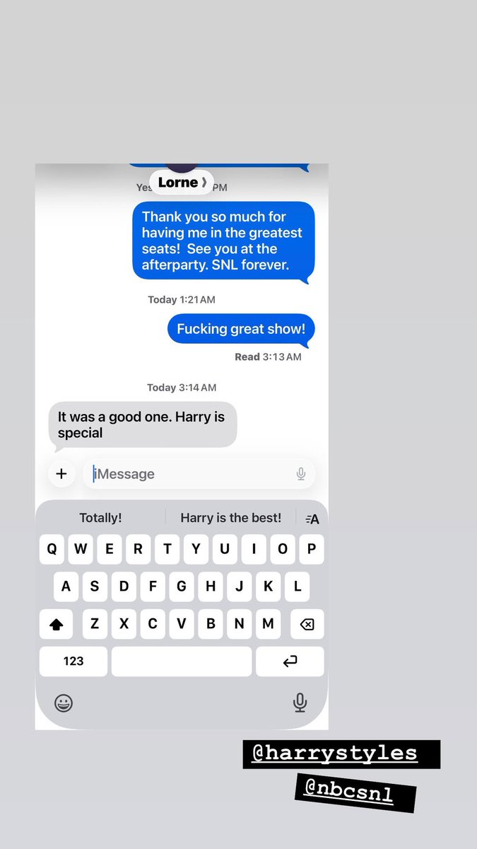 👀| The creator and producer of Saturday Night Live, Lorne Michaels, chose and congratulated Harry on his episode!

📸: cassandragrey