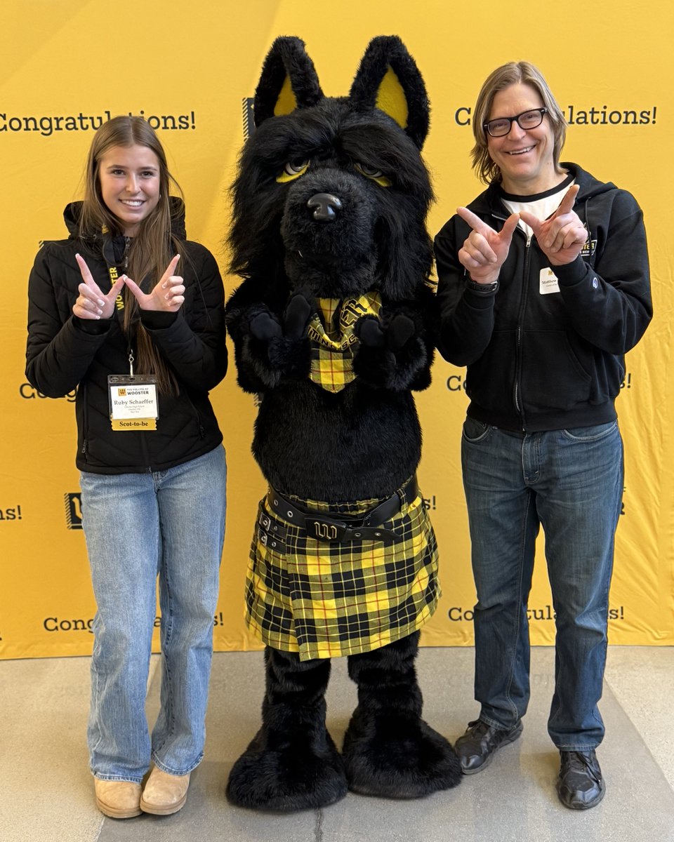 WoosterEdu's tweet photo. Now that is what we call Scot Pride!๐พ Itโs been a great week celebrating some of the incoming Class of 2030.๐๐ค
Ready to make it official? Submit your deposit by May 1.
๐ https://t.co/neIpFItqXC
#GoScots #WoosterPride #ArchieApproved https://t.co/E2WeH1asS1