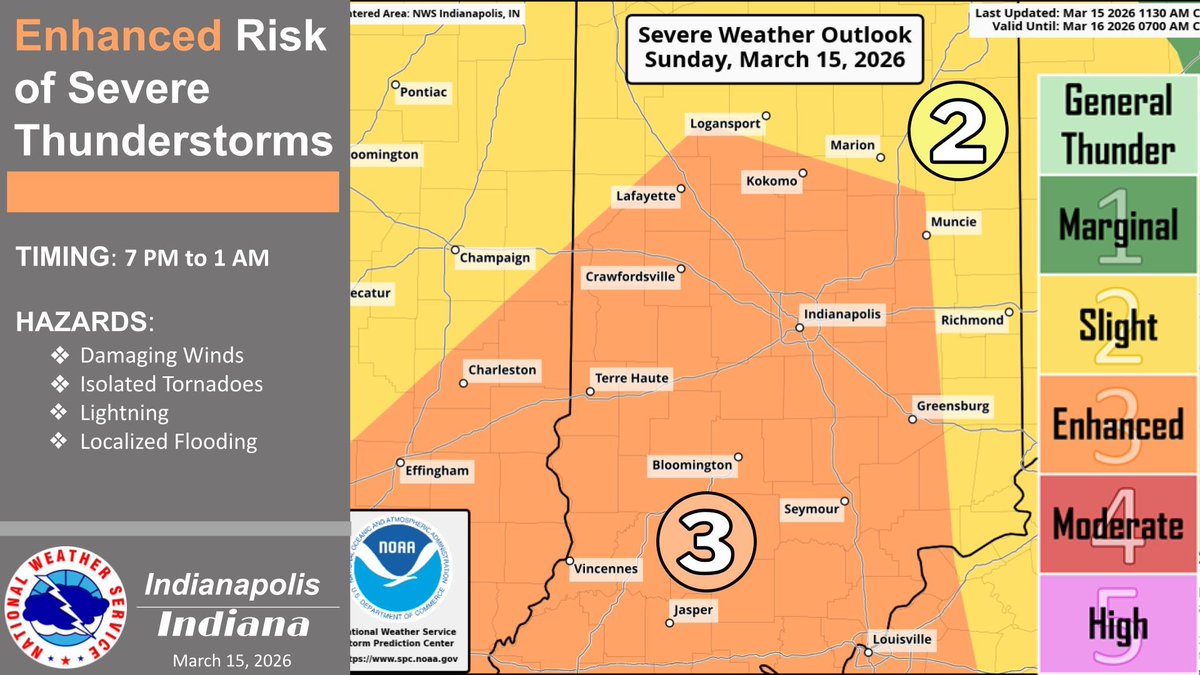 A line of severe thunderstorms is expected to move through central ...