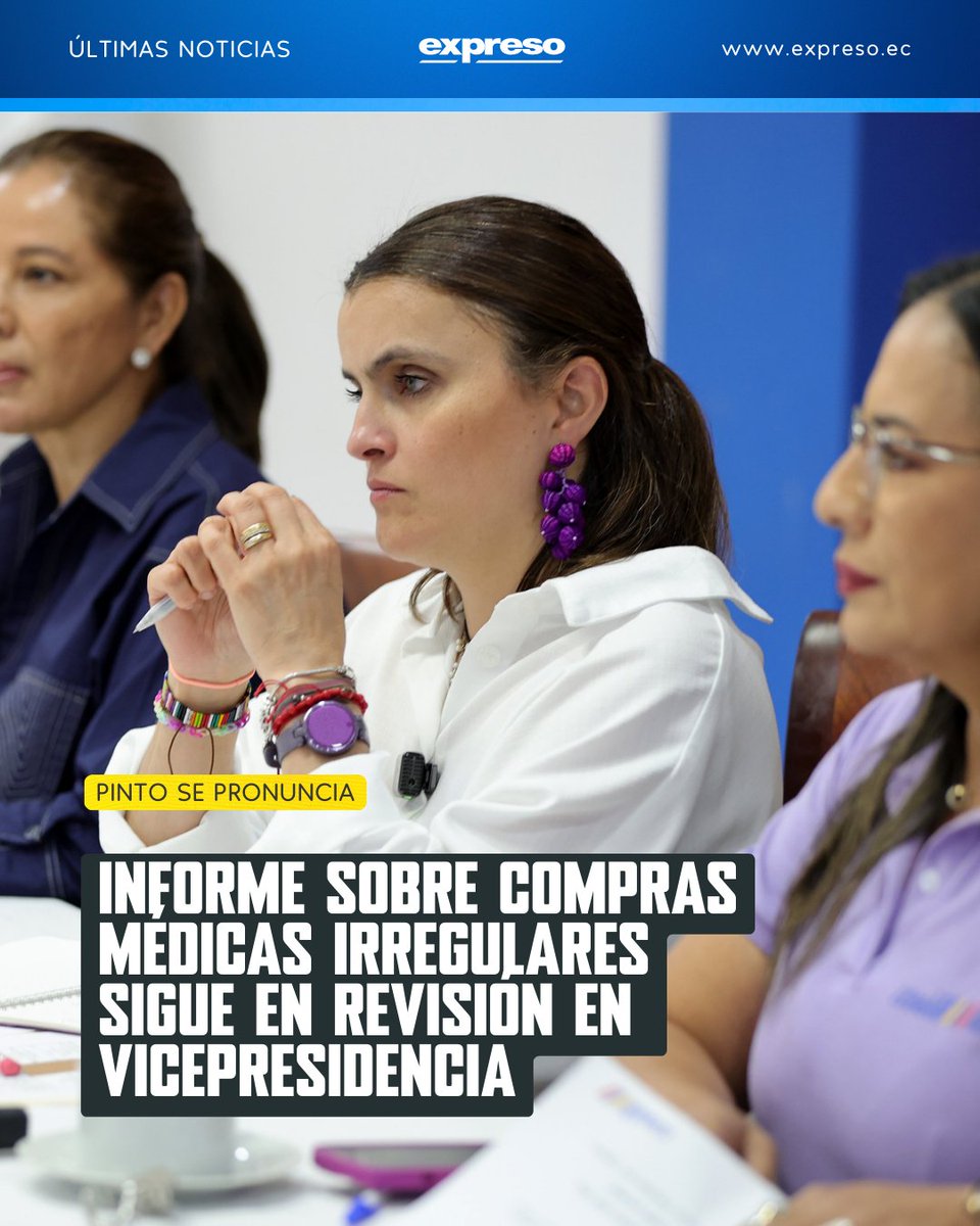 Casi cuatro meses después de recibir un informe sobre presuntas irregularidades en la compra de insumos médicos, la vicepresidenta María José Pinto sostiene que el documento aún sigue en revisión.

Más detalles: bit.ly/4cPHTsQ
