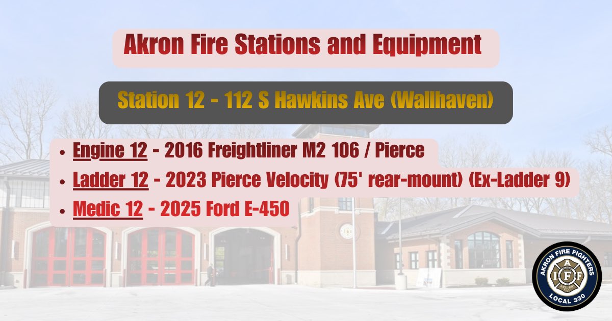 Akron Firefighters Association L330🚒🚑🇺🇸 tweet media