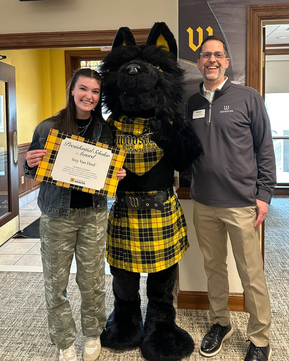WoosterEdu's tweet photo. Now that is what we call Scot Pride!๐พ Itโs been a great week celebrating some of the incoming Class of 2030.๐๐ค
Ready to make it official? Submit your deposit by May 1.
๐ https://t.co/neIpFItqXC
#GoScots #WoosterPride #ArchieApproved https://t.co/E2WeH1asS1