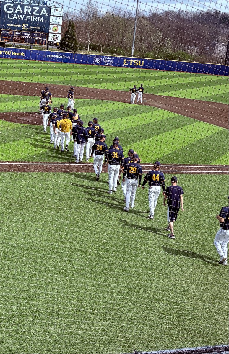 It’s a sweep! Great weekend of <a href="/ETSU_Baseball/">ETSU Baseball</a> #AtTheThom 💙💛⚾️