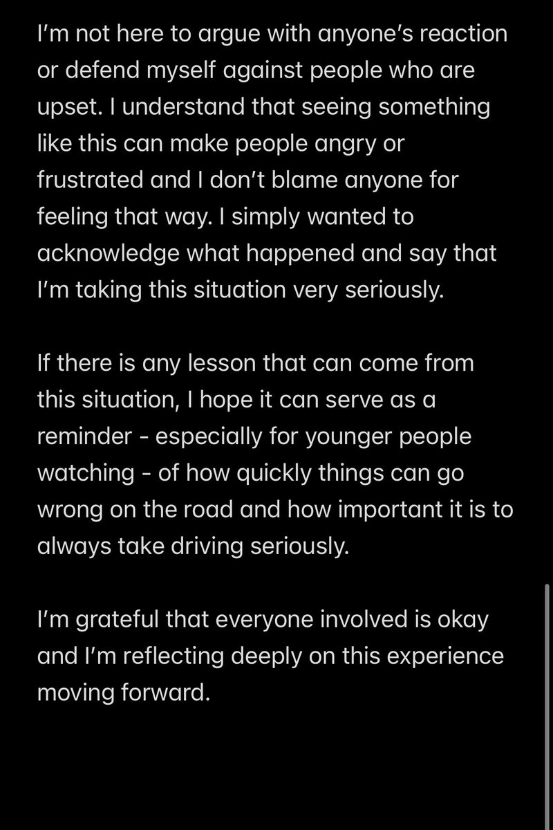 missxmeensy's tweet photo. statement regarding my car accident that was live-streamed. https://t.co/nsg5E3XnEa