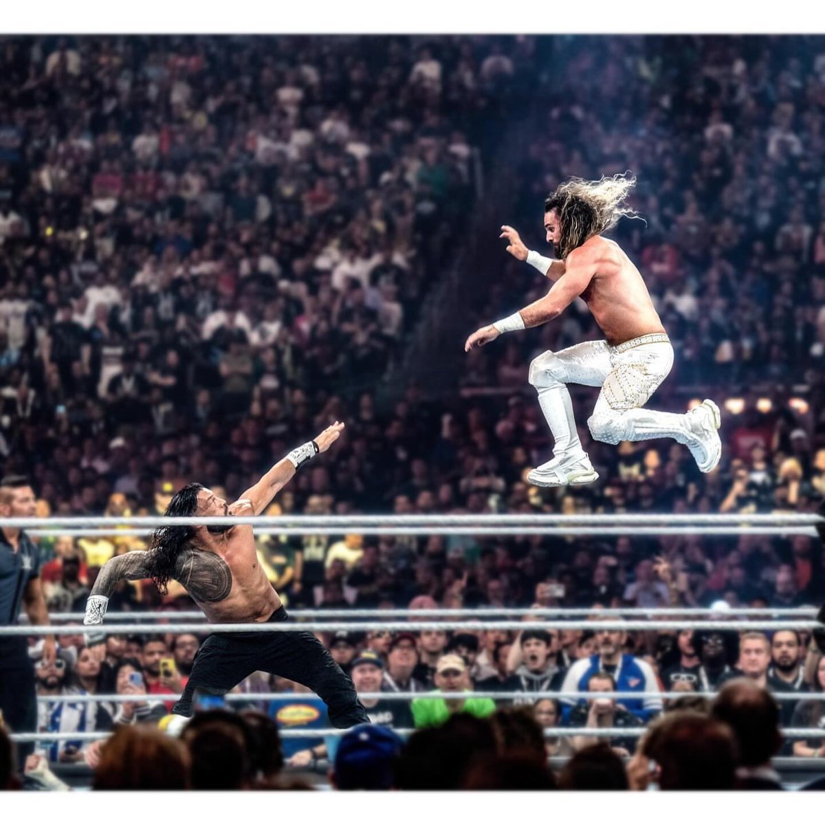 If the Saudi Mania becomes untenable, Mania 43 in Indianapolis has to happen. 

In Shield Country. Where it all began, where it all ended, where the brothers should finally go 1 v 1 in the Main Event. One last dance. One last chair. 

#ReleaseTheHounds