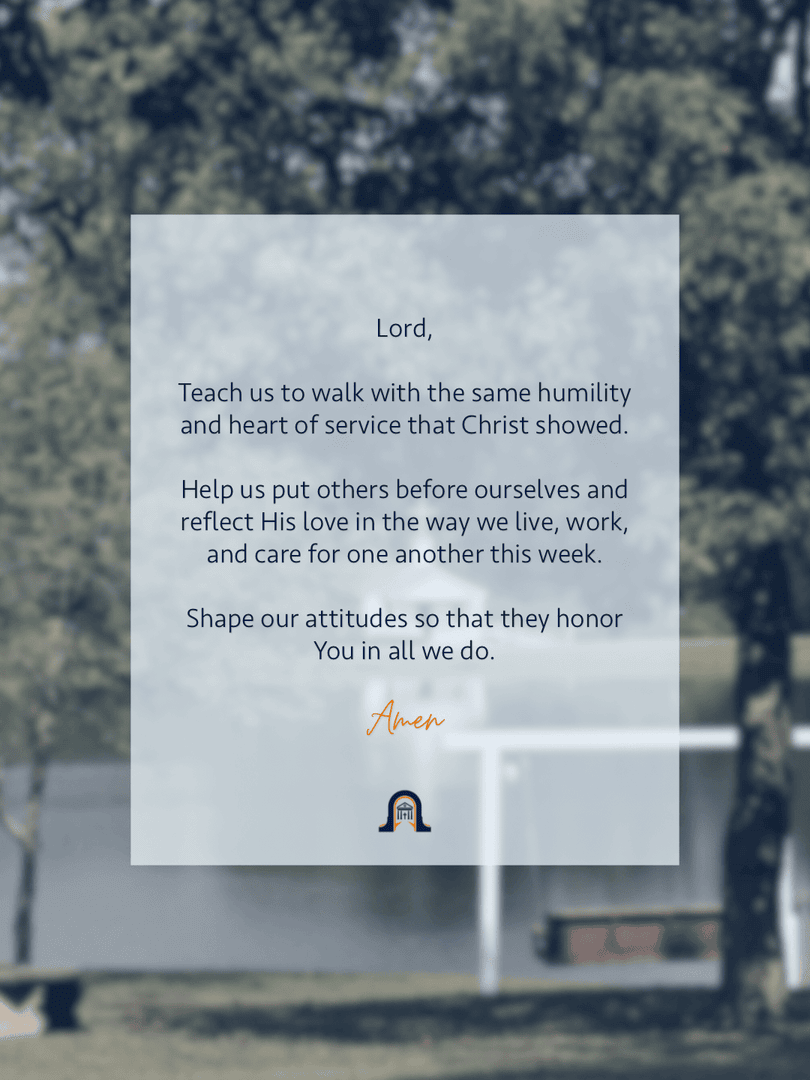 BrewtonParker's tweet photo. As we step into this week, we’re reminded of the example Christ set for us — one of humility, service, and love for others.

May we carry that same mindset into the way we live, learn, and serve one another.

May this scripture carry us into the week ahead. https://t.co/InoC2Qa4kn