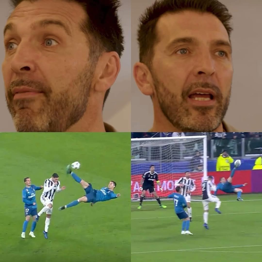 In an interview, the great Luca Toni asked Gigi Buffon about that goal Cristiano Ronaldo scored against him in the 2018 Champions League.

Gigi recalled the moment with an incredible description:

“In that goal, it was the only time in my career that I found myself completely out